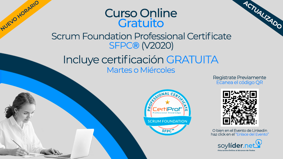 Certificarte de forma Gratuita en Scrum Foundation Professional Certificate SFPC™